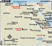 карта Египет